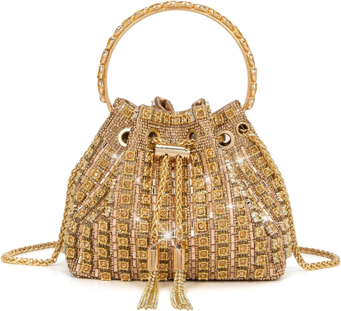 Sparkly Diamond Evening Bag for Women Rhinestone Purse Glitter Handbag for Party Prom Cocktail Wedding