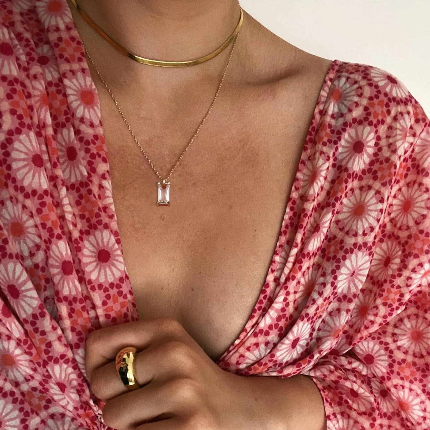 Diamond Choker Necklace for Women: Dainty 14K Gold/Sterling Silver Gold Plated CZ Jewelry, Trendy Gift