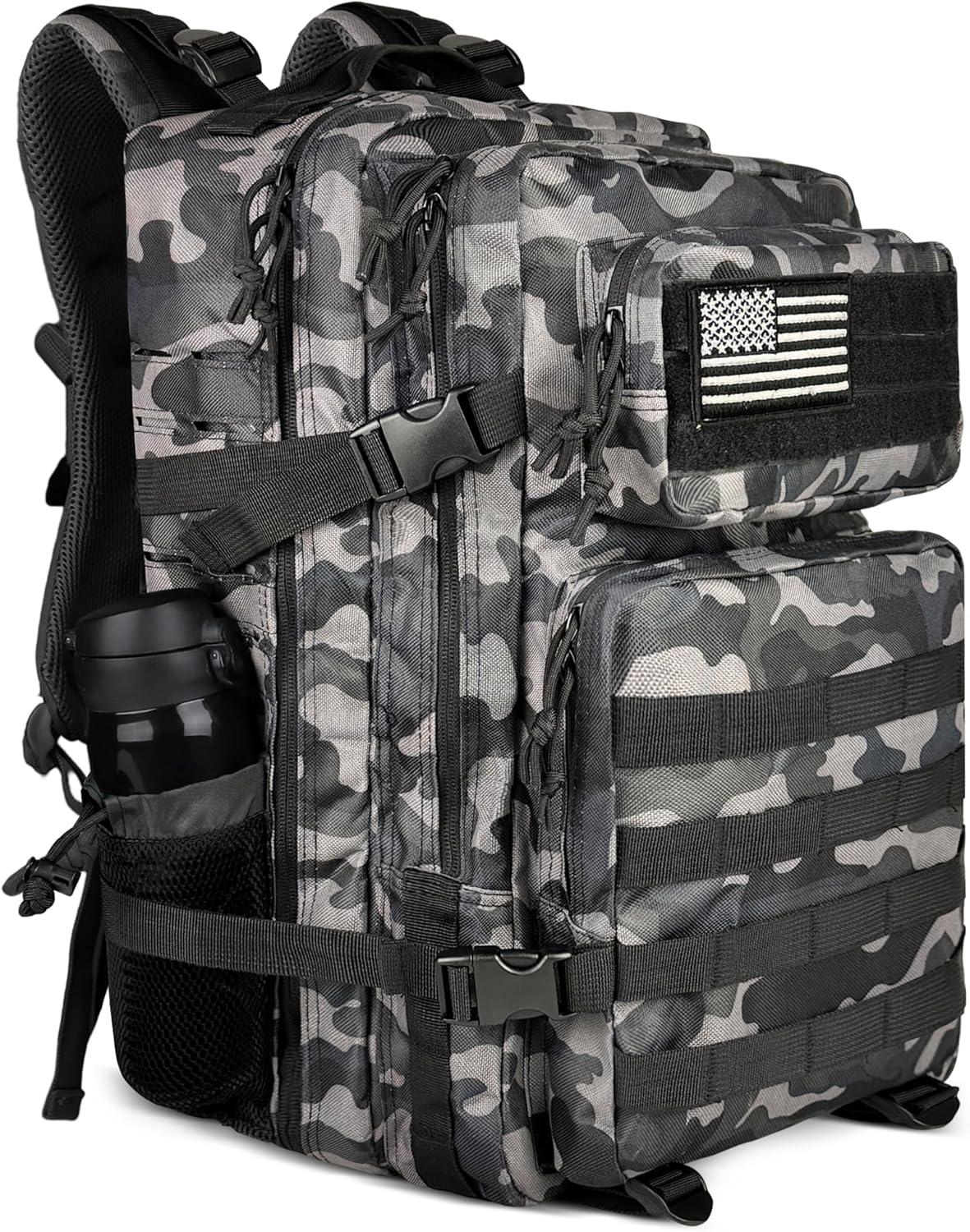 45L Military Tactical Backpack for Men and Women Army  Bag Large Rucksack with Molle System