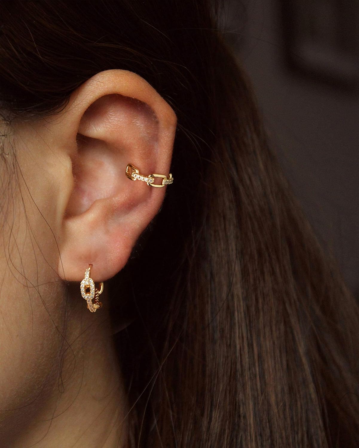 Cubic Zirconia Huggie Earrings 14k Gold Plated Tiny Earrings Small Huggie Hoop Earrings Simple Lightweight Hoops Gift for Women
