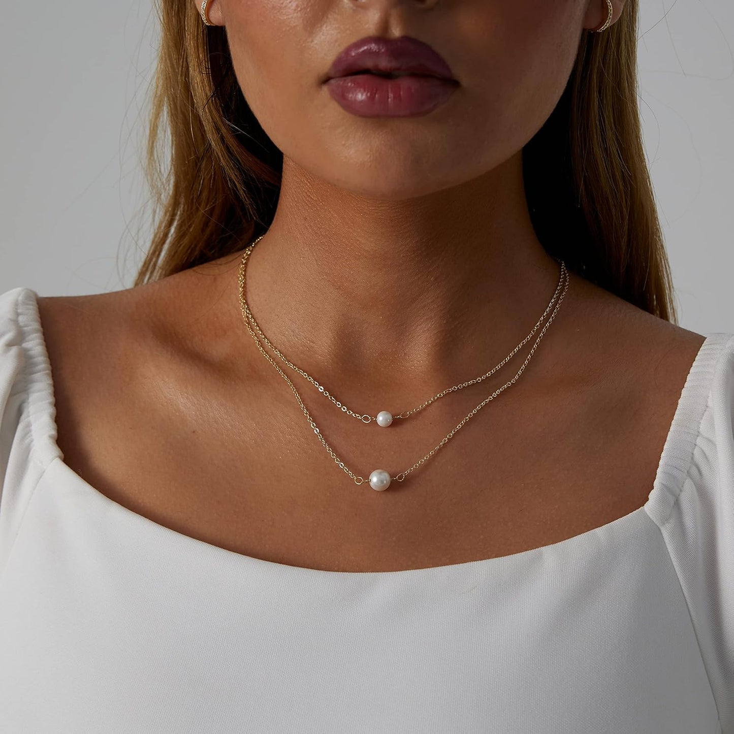 14K Gold Plated Birthstone Necklace, Emerald CZ & Birth Flower Pendant, Dainty Birthday Jewelry Gift for Women