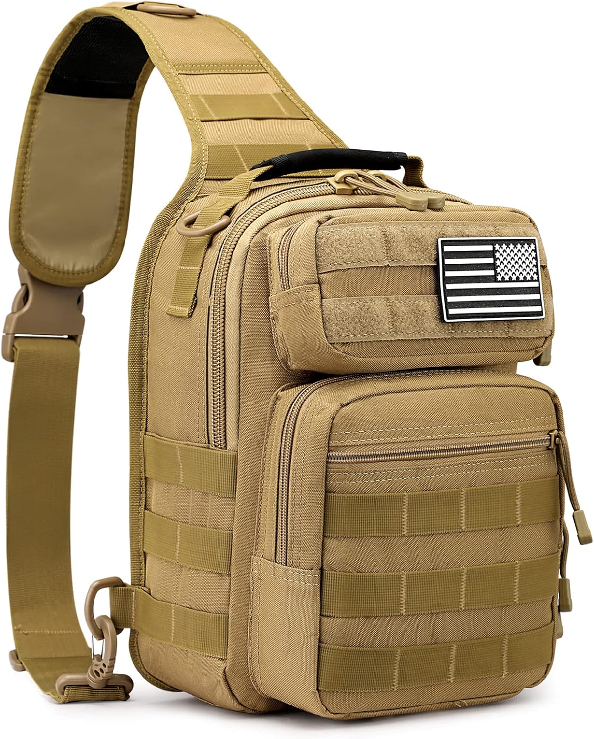 Tactical Sling Bag Backpack Military Rover Shoulder Sling Pack Molle EDC Small Crossbody Chest Pack