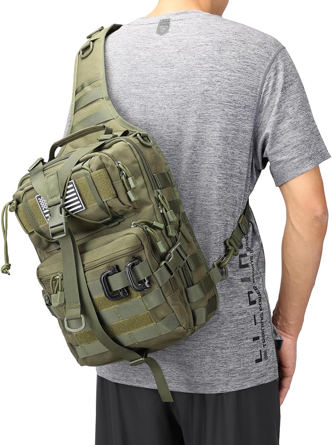 Tactical Sling Bag Backpack Military Rover Shoulder Sling Pack EDC Molle Crossbody Chest Pack