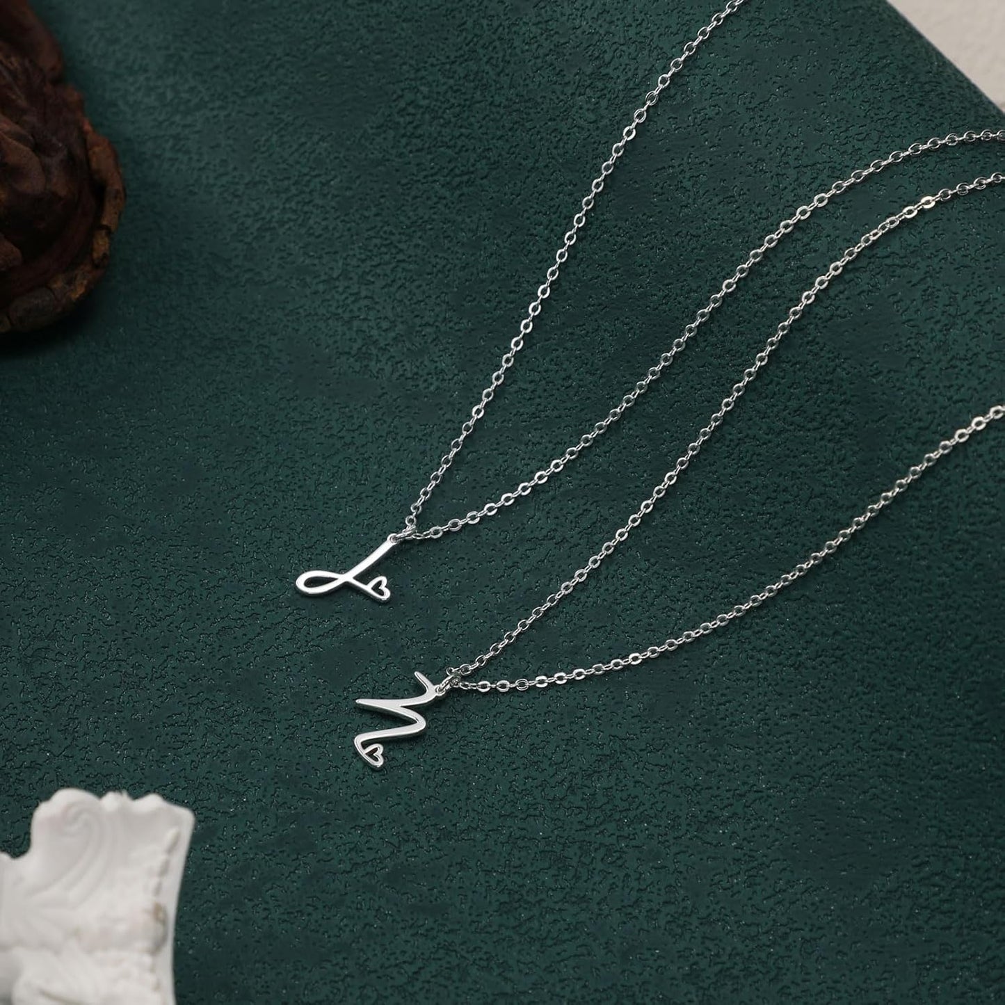 Initial Necklaces for Women, Dainty 14K Gold/Silver Letter Pendant Necklace Trendy Simple Cute Necklaces Monogram Name Choker Necklace Jewelry Gift