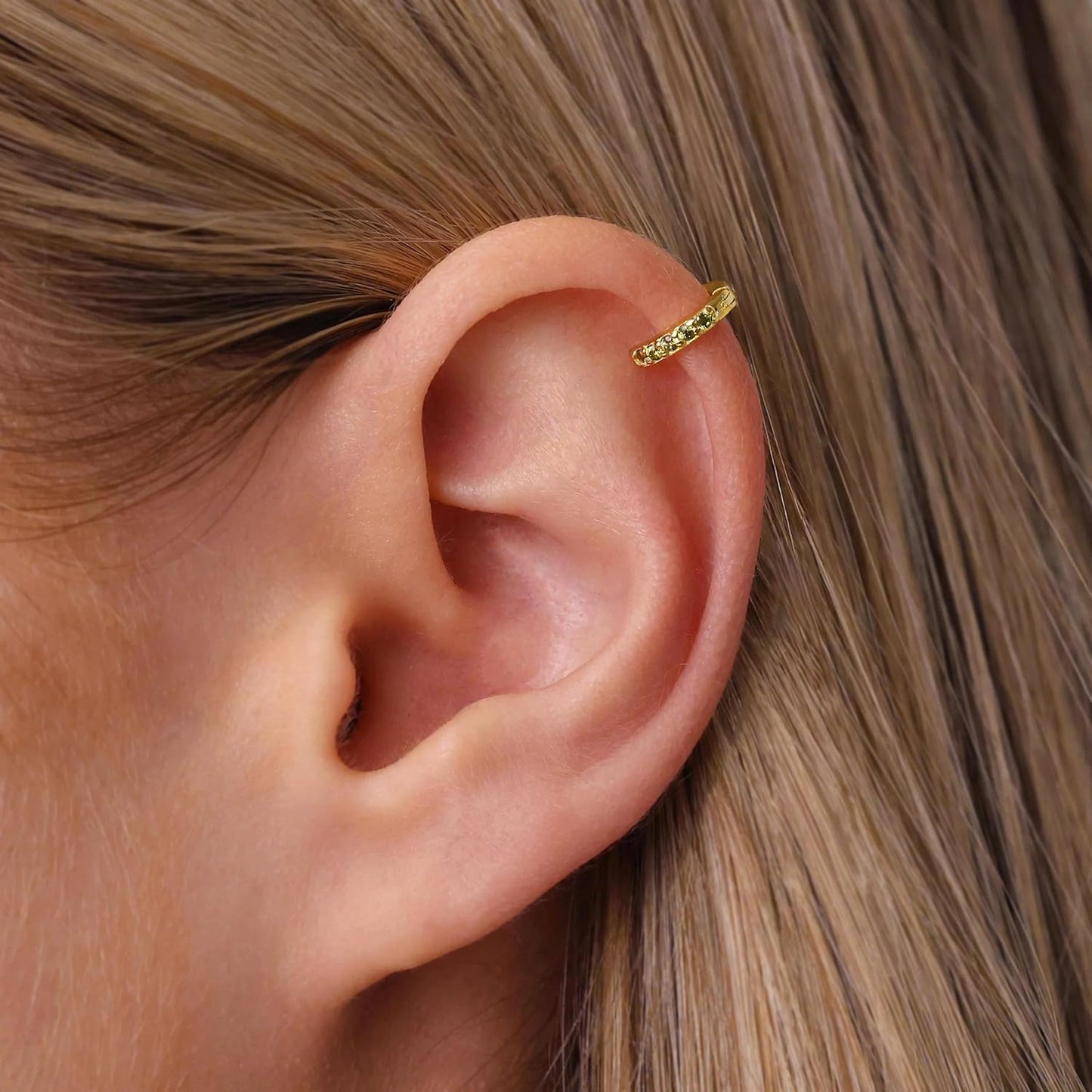 Inerney Gold Huggie Hoop Earrings Set for Women, Dainty Small Sterling Silver Earring Stacks Hypoallergenic Jewelry for Multiple Piercings