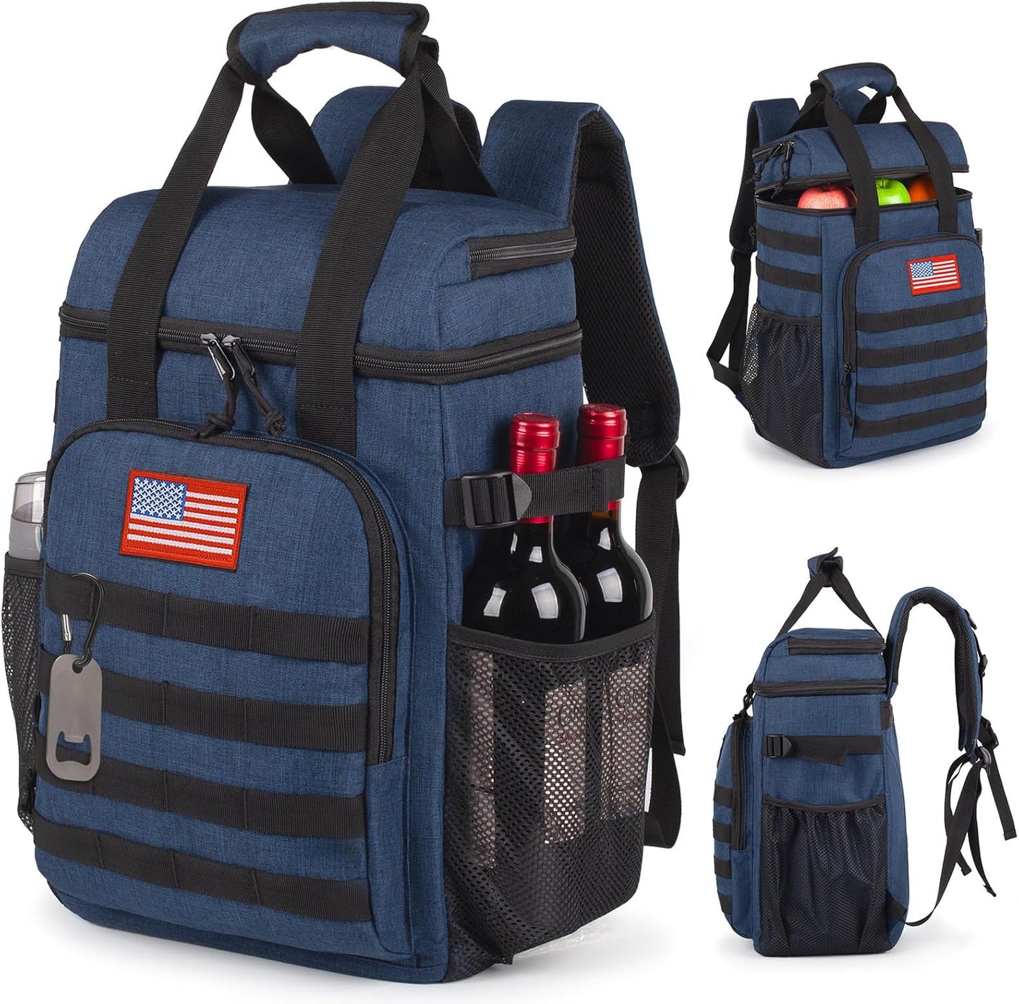 Tactical Backpack Cooler,Lunch Backpack，Soft Cooler Backpack Insulated Waterproof Leak Proof