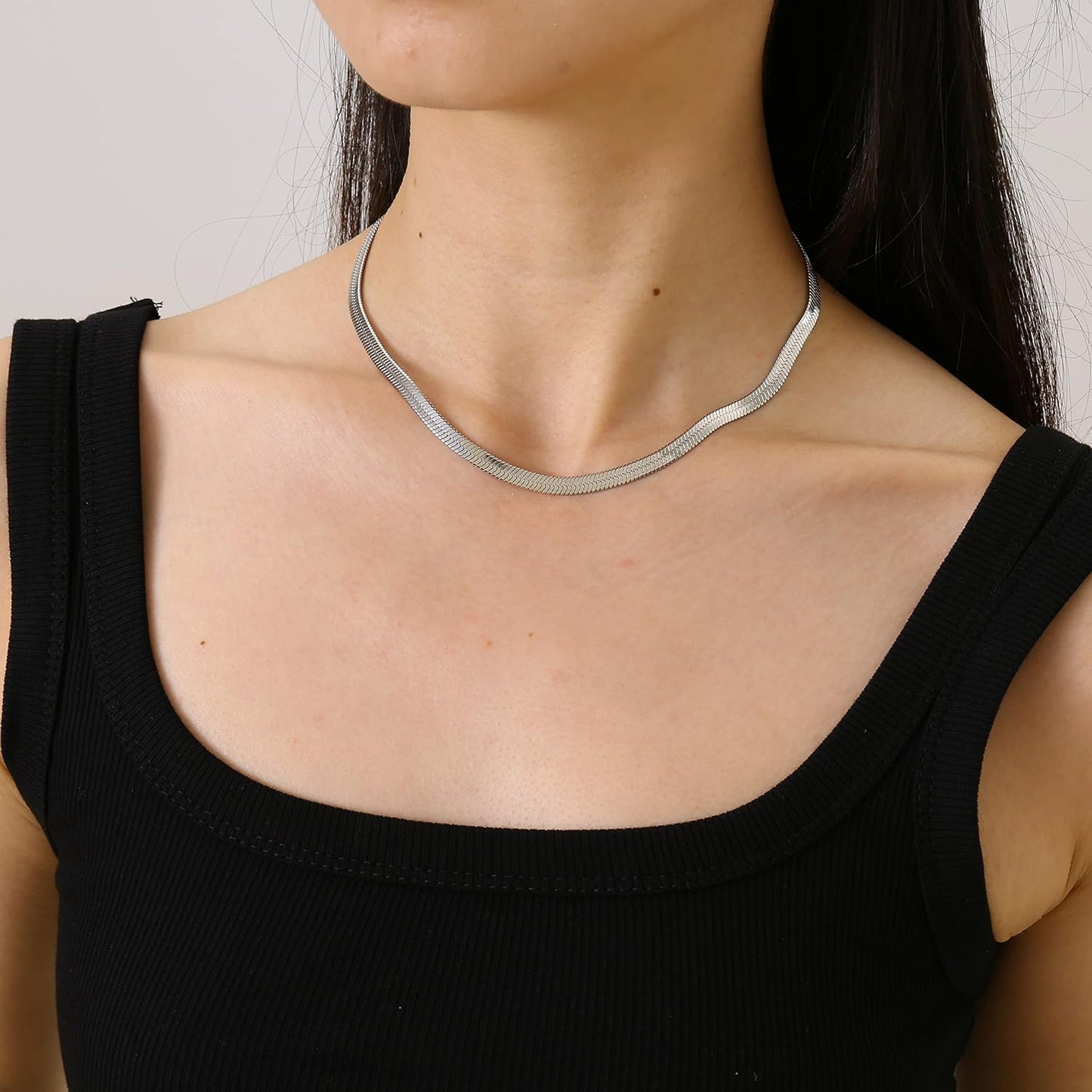 Dainty Gold Chain Necklace For Women - 18K Gold Plated Coin Disc Choker With Beaded & Paper Clip Layered Chain, Everyday Jewelry Gift