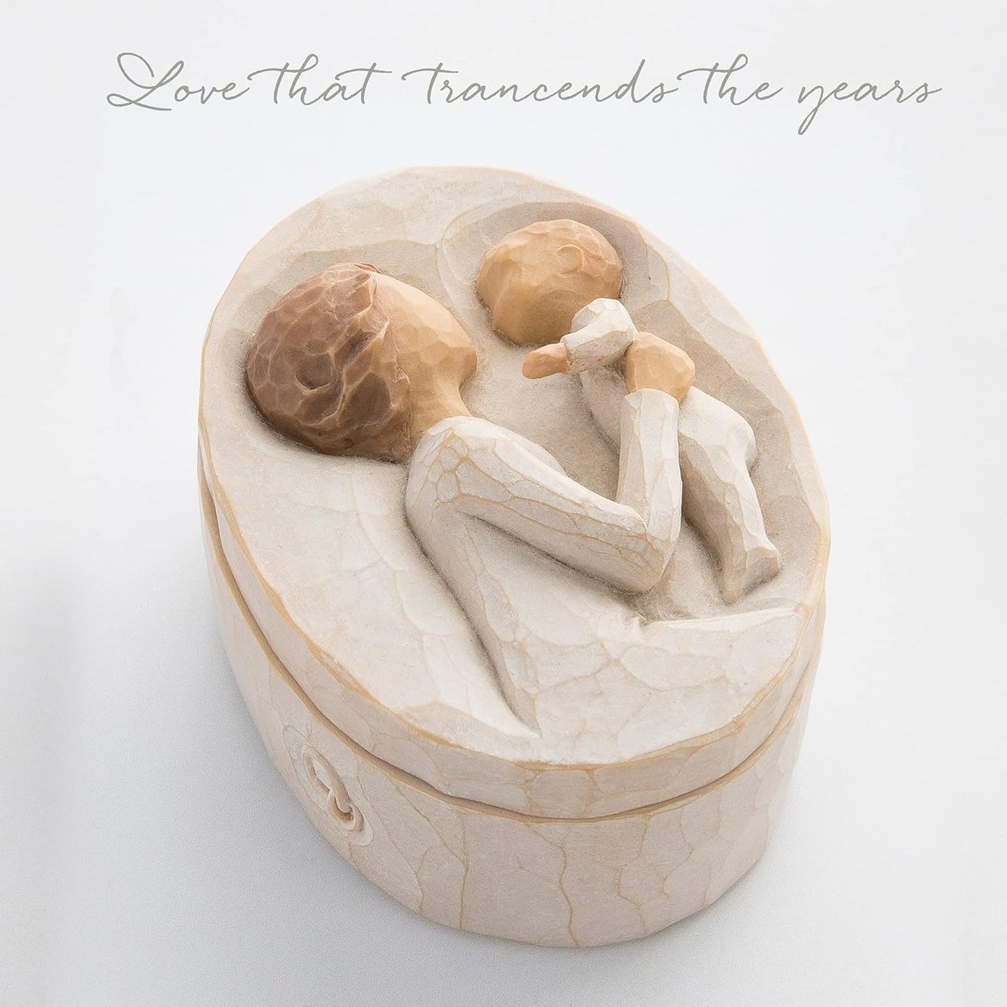 Box for Jewelry and Treasures, Reminder of Those you Love who Call you Grandma, Sculpted Hand-Painted Keepsake Box