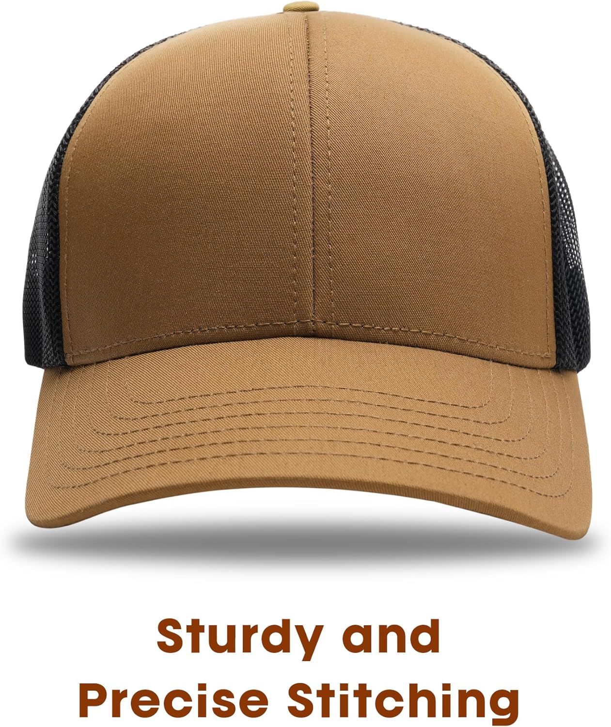 Mens Trucker Hat Structured Mesh Baseball Cap Adjustable Classic Mens Hat