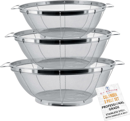 Stainless Steel Sieve, Strainers and Colanders for Kitchen