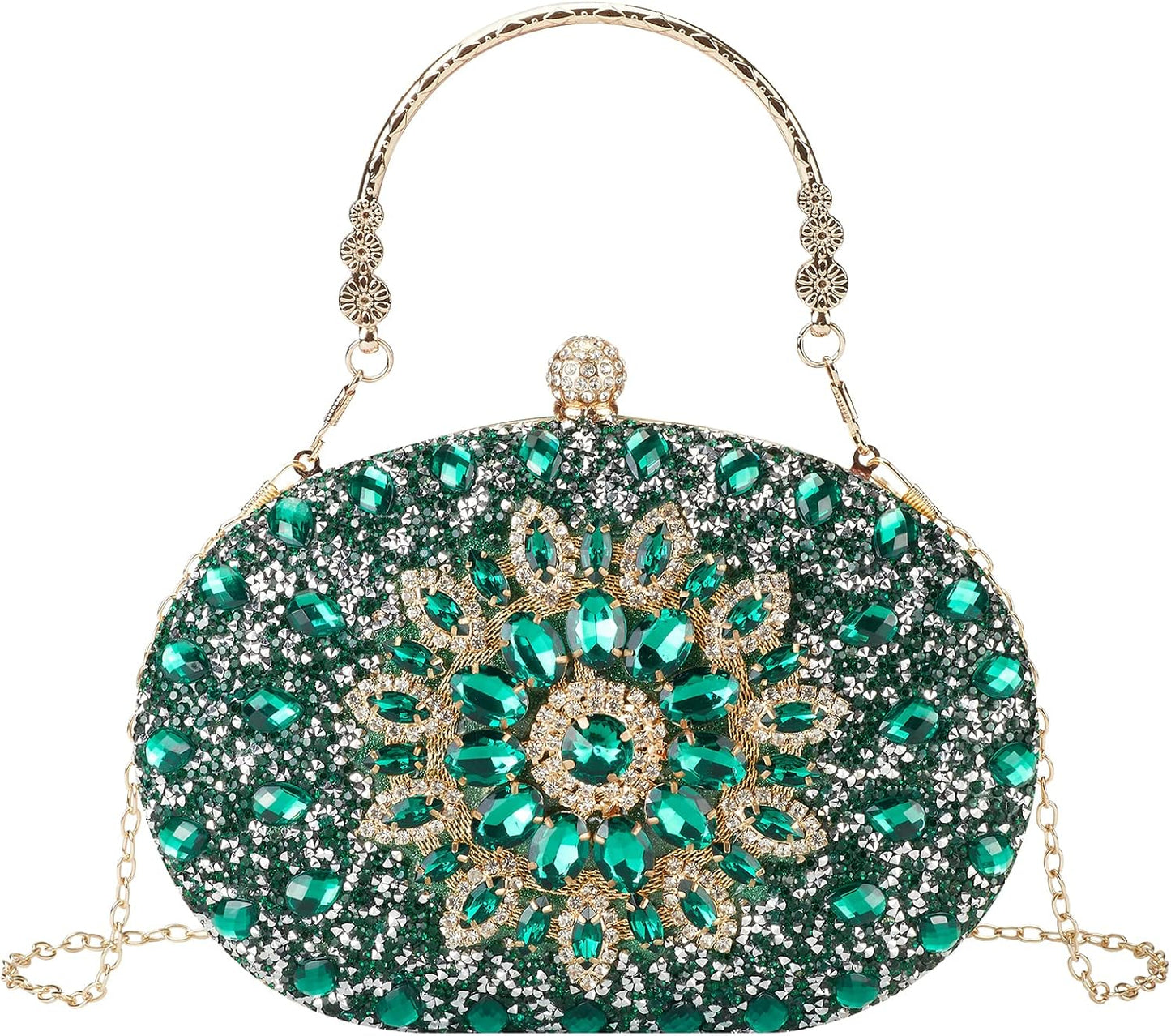 Rhinestone Evening Clutch Purses Evening Weddings,Party Purses Crystal Diamond Glitter Sparkly Handbag