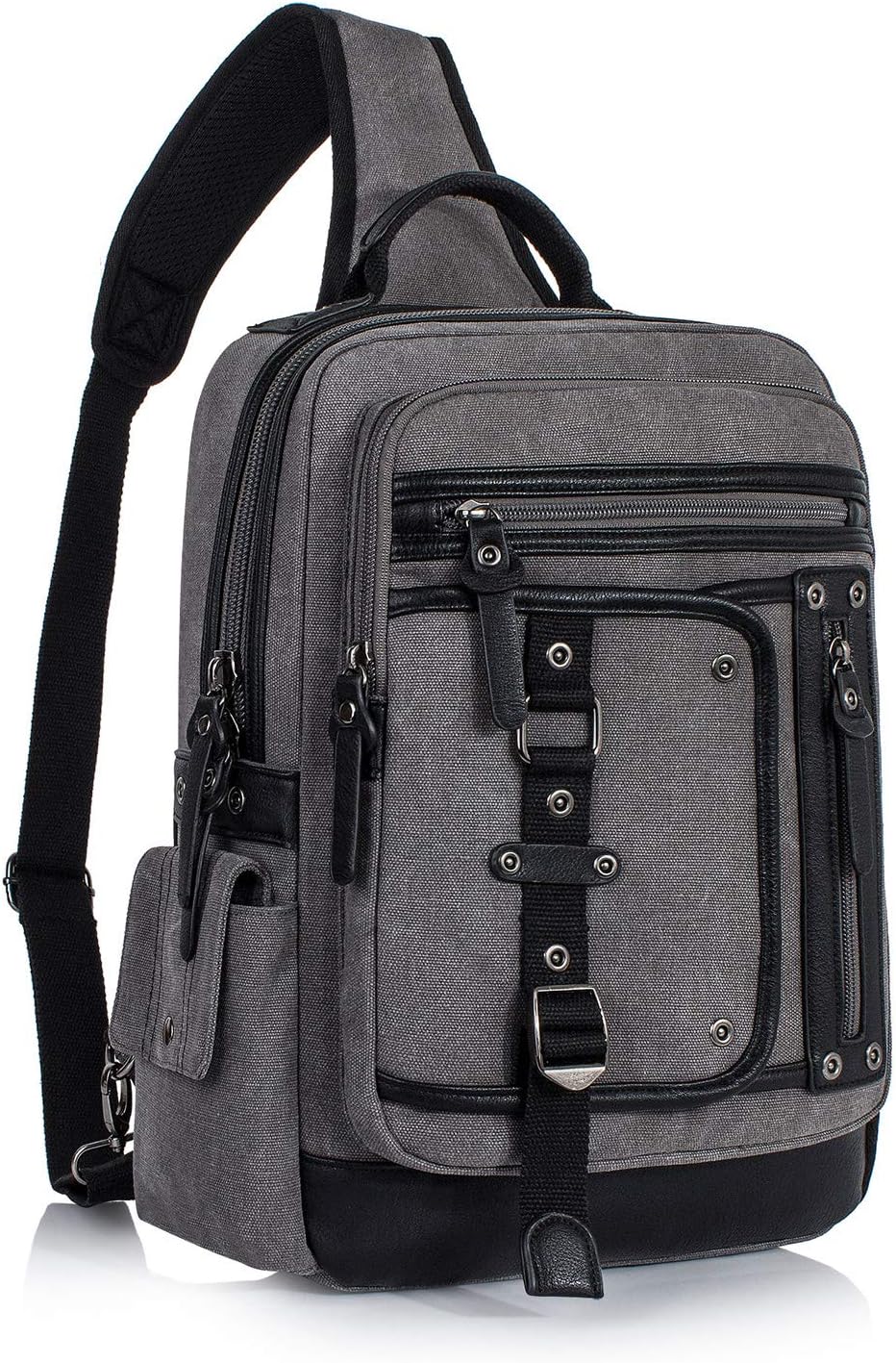 Messenger Bag for Men Canvas Sling Bag Crossbody  Laptop Shoulder Bag Hiking Daypacks Casual