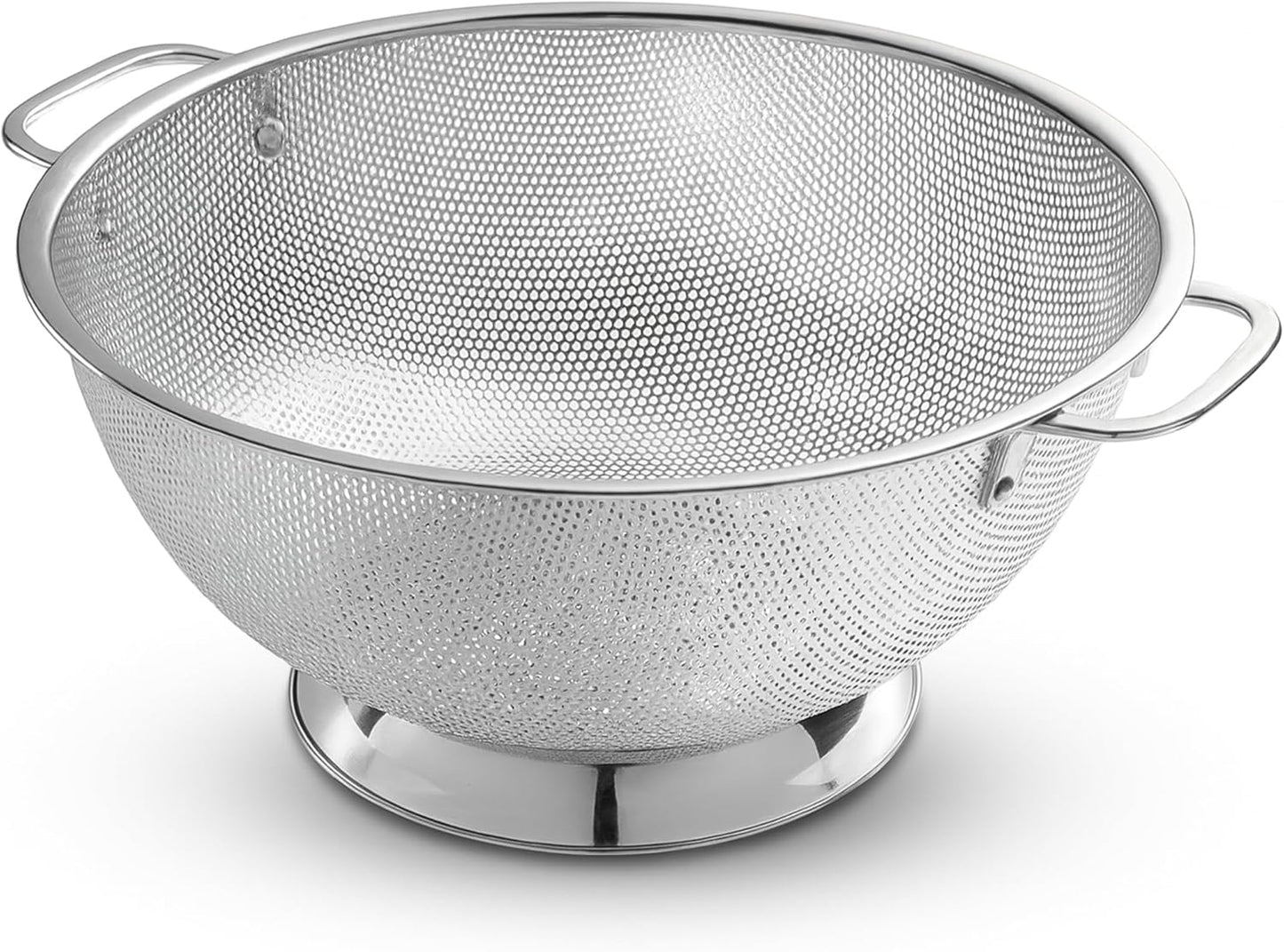 18/8 Pasta Strainer Bowl for Pasta, Spaghetti, Vegetables, Fruit, and Pot Draining - Stainless Steel Colander