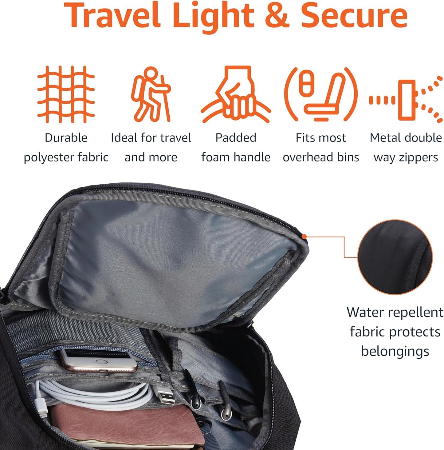 Travel Laptop Backpack for 15.6 inch Laptop, Black