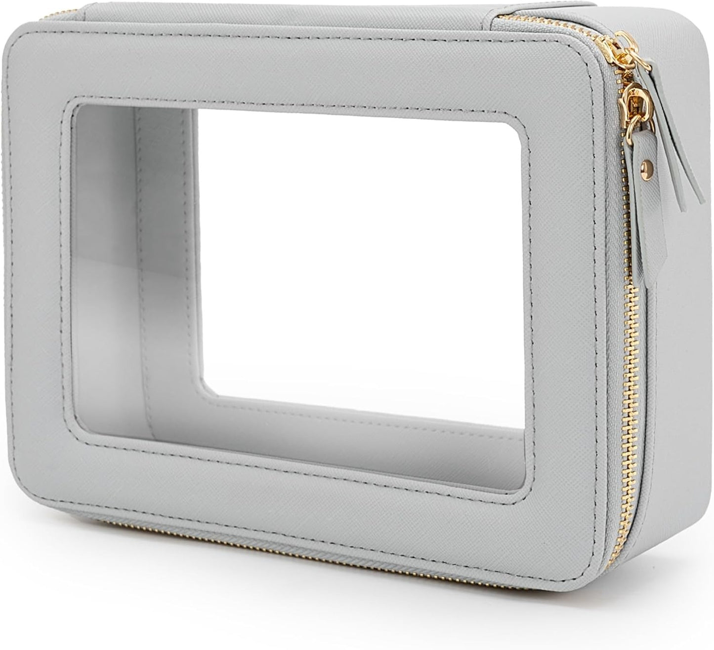 Clear Makeup Bag Organizer, Travel Toiletry Bag Cosmetic Case for Women, Portable Make Up Skincare Pouch Bag