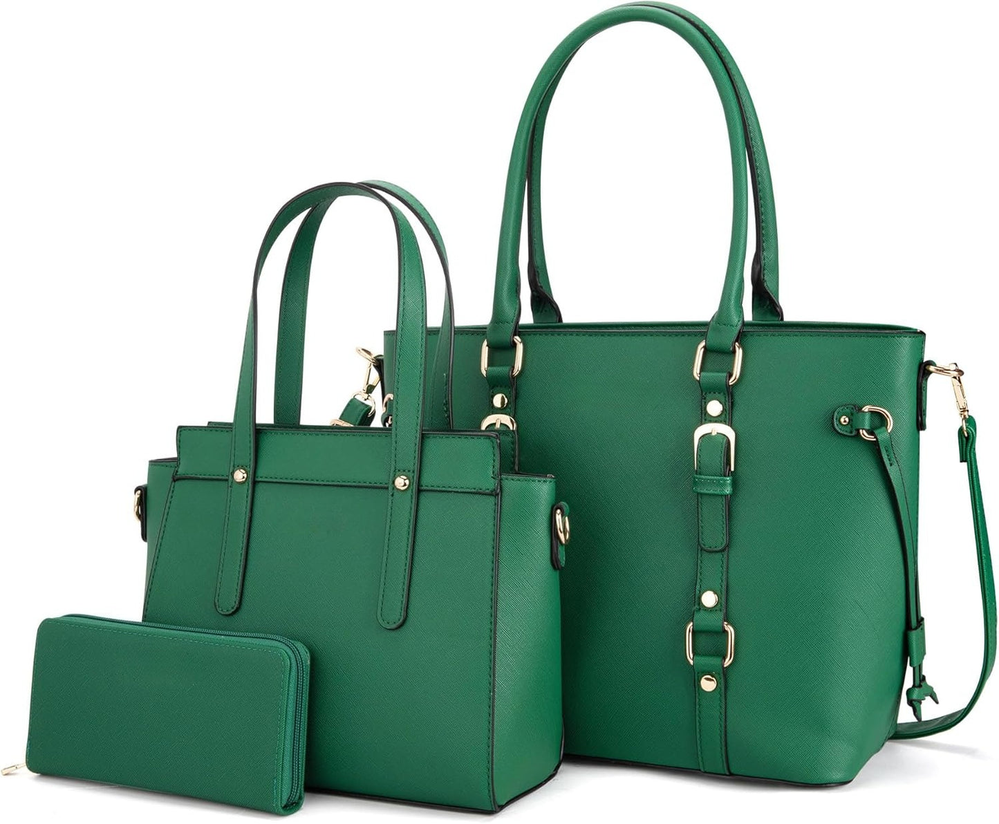West 3PCS Purses for Women Tote Bag and Wallet Set Shoulder Satchel Handbags
