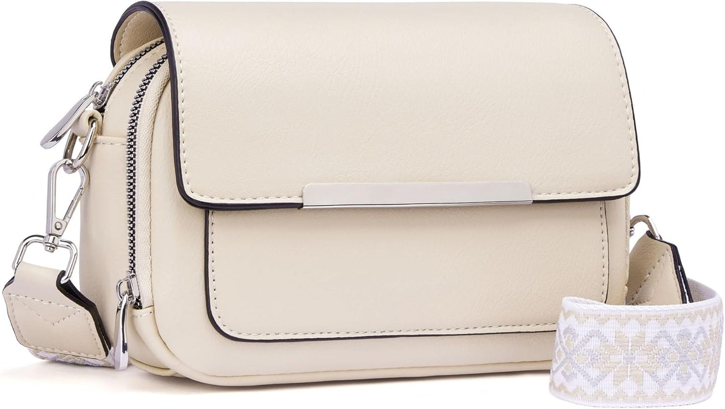 Crossbody Bags for Women Small Crossbody Wallet Purses with Card Slots Leather Shoulder Handbags