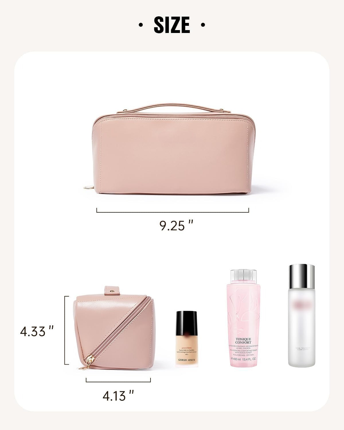 Travel Makeup Bag,Large Capacity Cosmetic Bags for Women, Waterproof Portable Pouch Bag