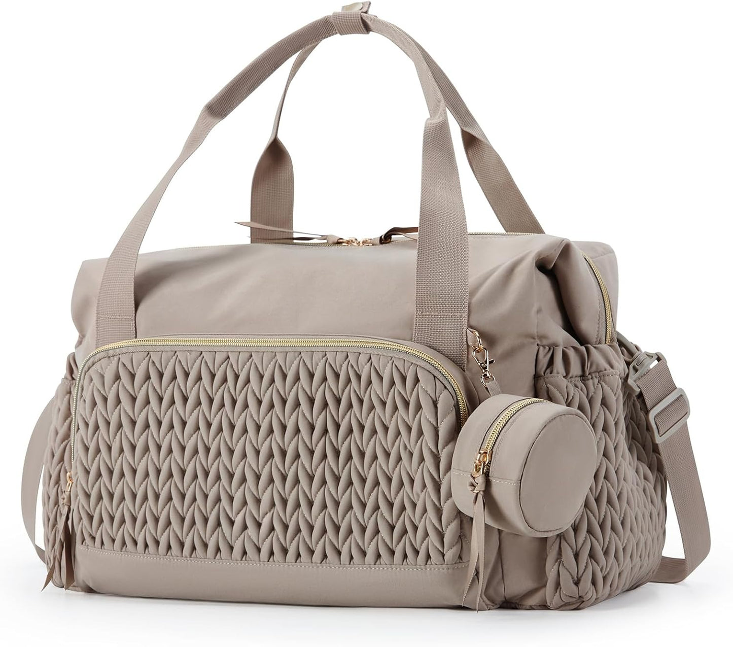 Diaper Bag Tote, Large Capacity Travel Diaper bags, Hospital Bag for Labor Delivery, Baby Bag with Pacifier Case