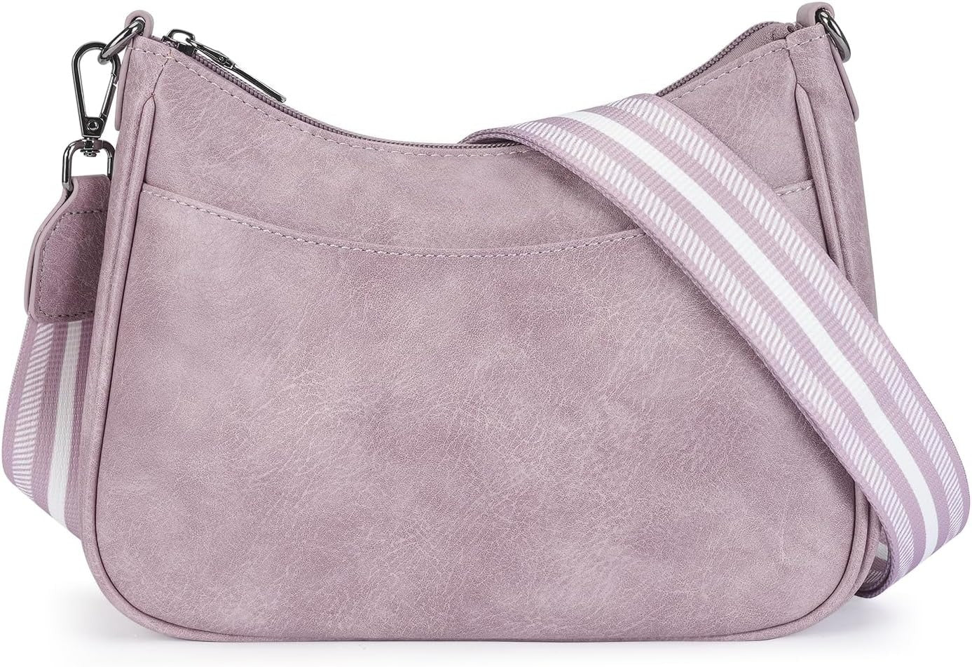 Trendy Leather Crossbody Purse with Adjustable Strap, Women's Shoulder Handbag