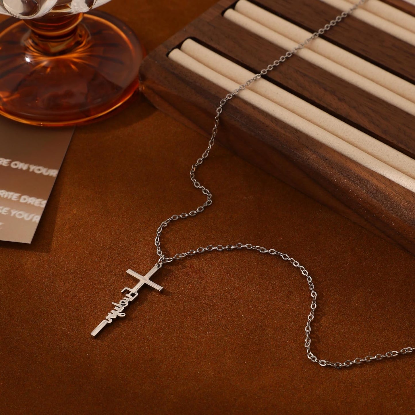 Dainty Small Cross Necklace, 14K Gold Silver Plated Religious Pendant Charm, Baptism Easter Faith Jewelry Gift for Women
