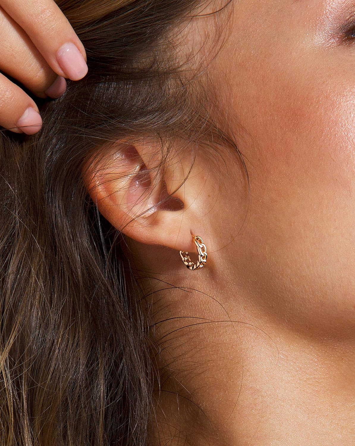Cubic Zirconia Huggie Earrings 14k Gold Plated Tiny Earrings Small Huggie Hoop Earrings Simple Lightweight Hoops Gift for Women