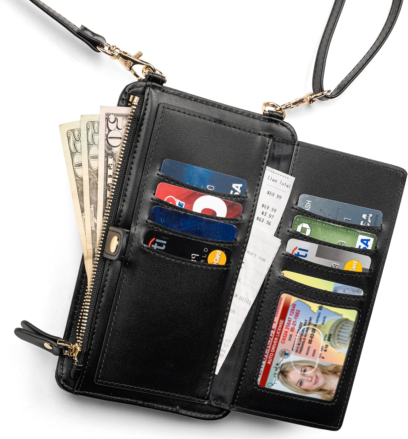 Crossbody Phone Purse for Women – RFID Phone Case Wallet w/Magnetic Closure