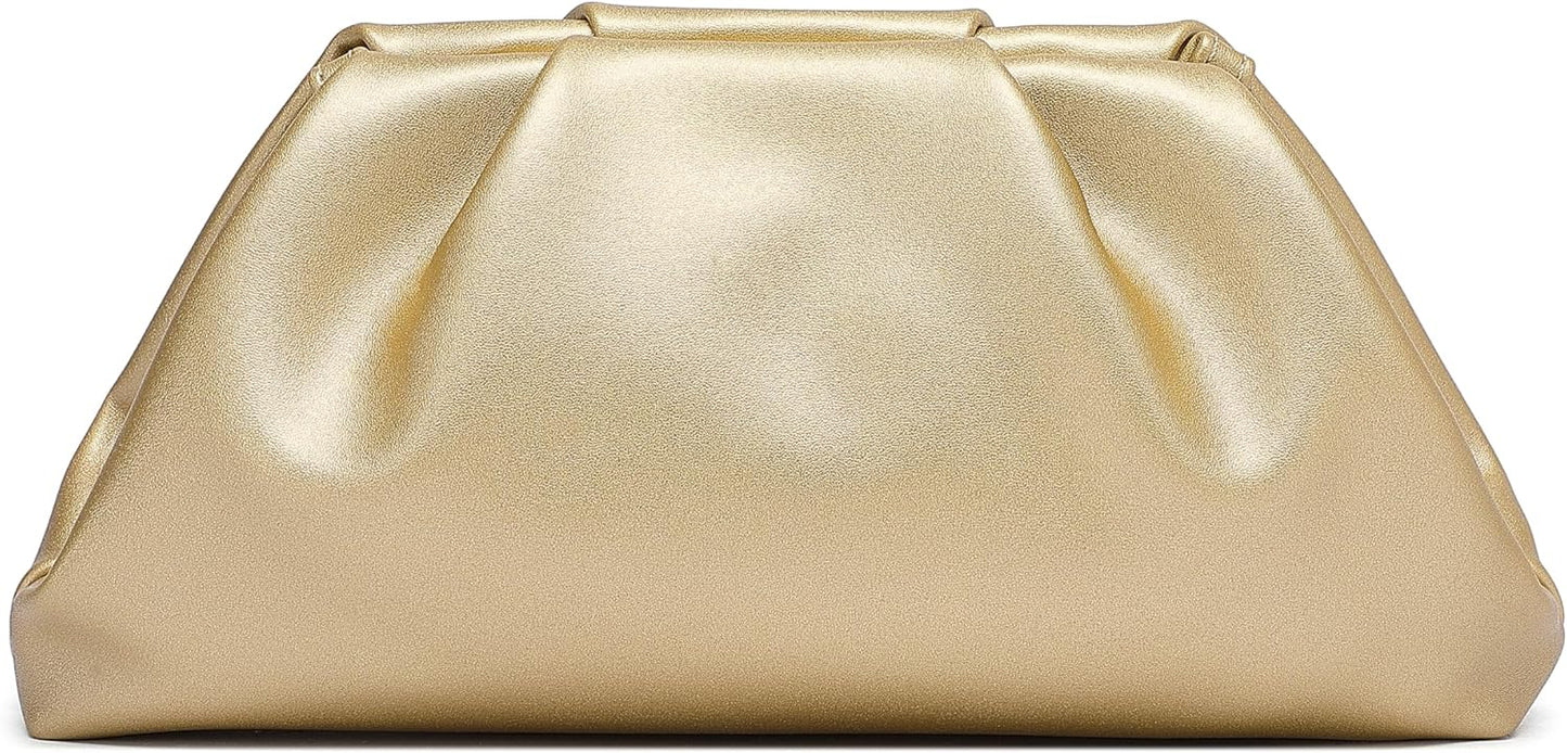 Soft PU Leather Clutch Purses for Women Formal Elegant Luxurious Evening Bag