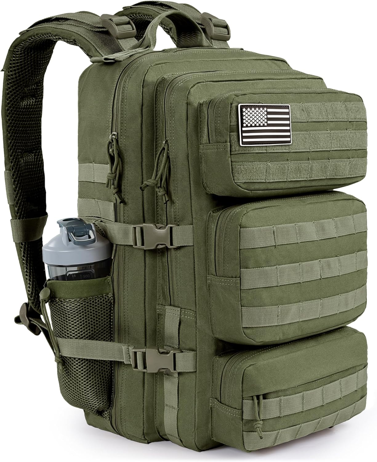 Military Tactical Backpack 50L  Molle Army Bug Out Bag Water Resistant and Heavy Duty Hiking