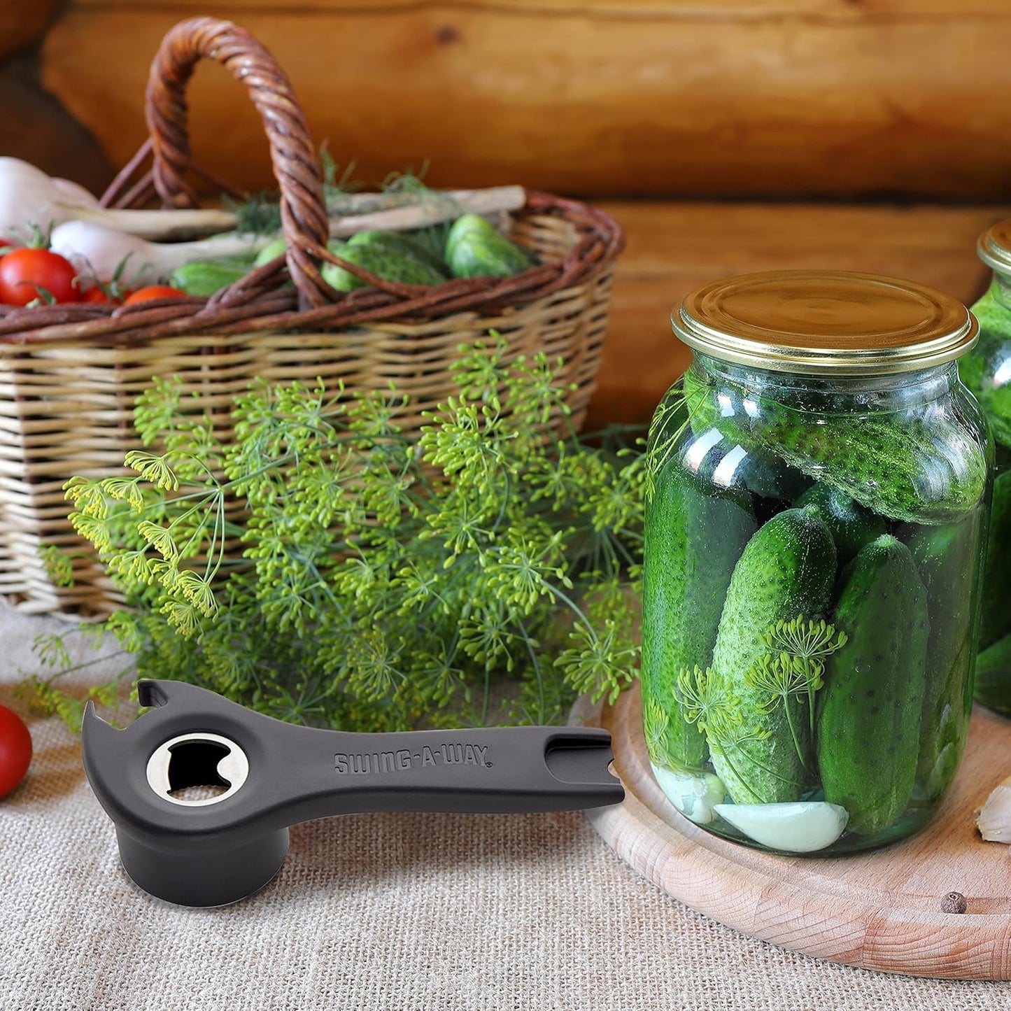 5-IN-1 Multi-Opener Tool Perfect for opening bottles, cans, and jars, Black