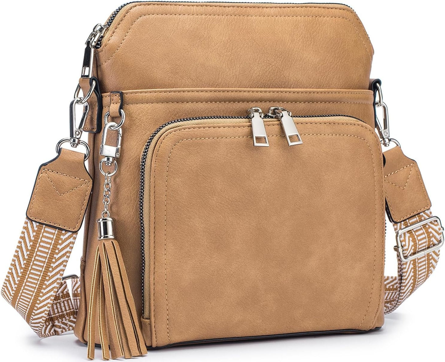 Crossbody Purse for Women Vegan Leather Medium Crossbody Wallet Bag for Travel Women Shoulder Handbags