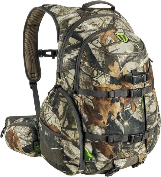 Hunting Backpack, Waterproof Camo Hunting Pack with Rain Cover, Long-Lasting Large Capacity
