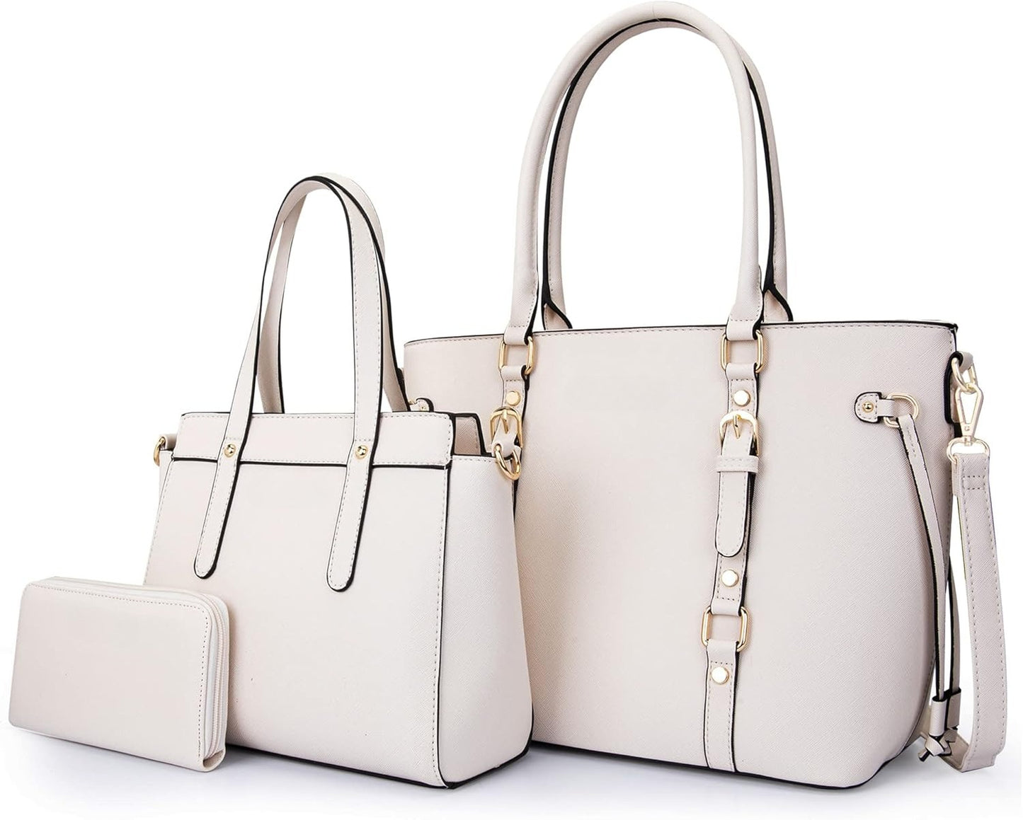 West 3PCS Purses for Women Tote Bag and Wallet Set Shoulder Satchel Handbags