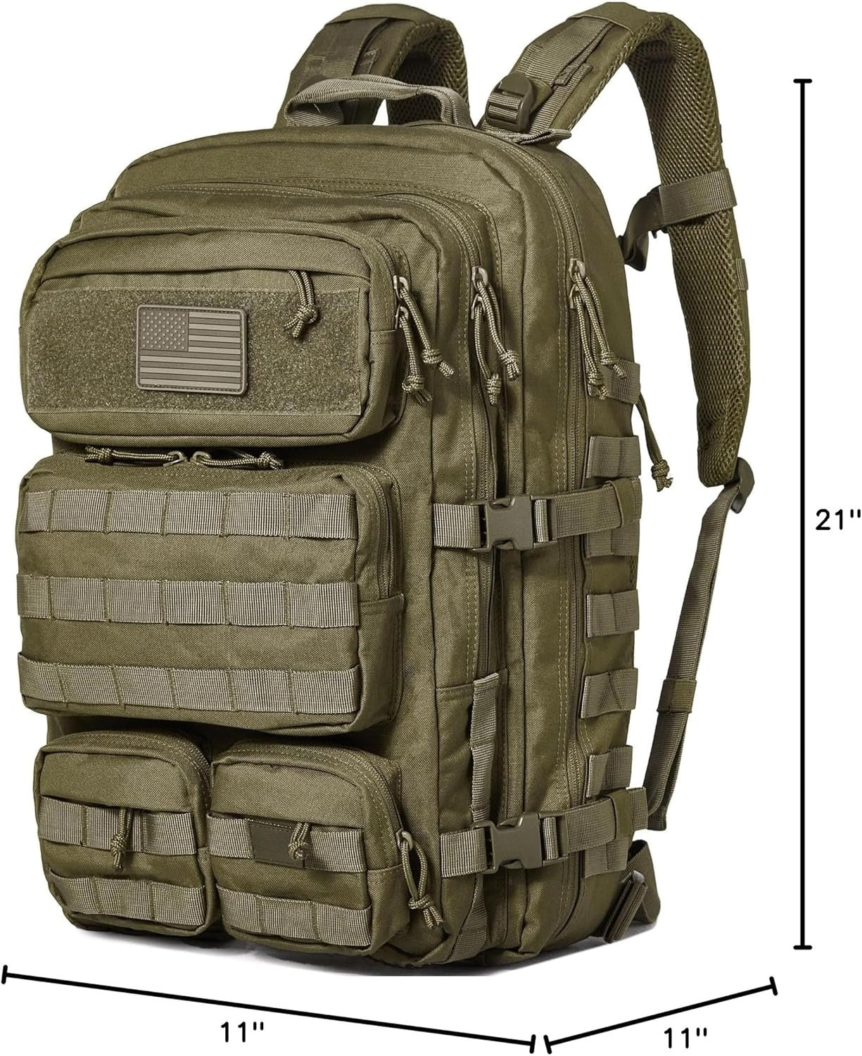 50L Backpack 2.4x Stronger Large Military Molle Rucksack, Bugout Backpack Outdoors