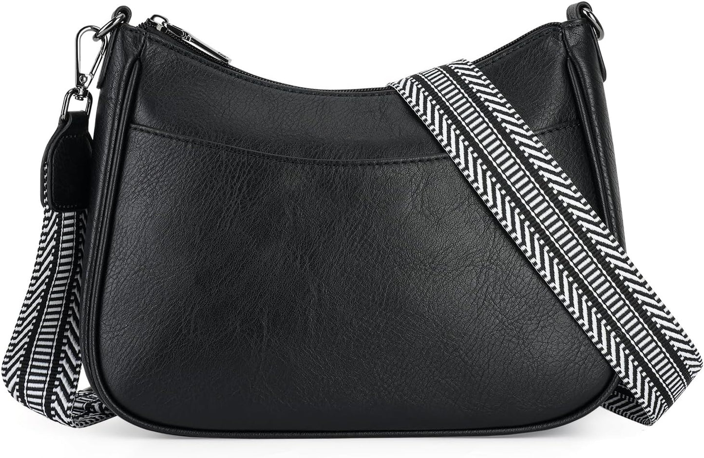 Trendy Leather Crossbody Purse with Adjustable Strap, Women's Shoulder Handbag