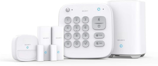 OMOMMD 5-Piece Home Alarm Kit, Home Security System, Keypad, Motion Sensor, 2 Entry Sensors, Home Alarm System, Control from The App, Links with eufyCam, Optional 24/7 Protection
