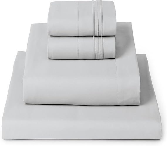 Queen Sheets Set - 4 count  Bedding - Hotel Luxury, Extra Soft, Cooling Bed Sheets