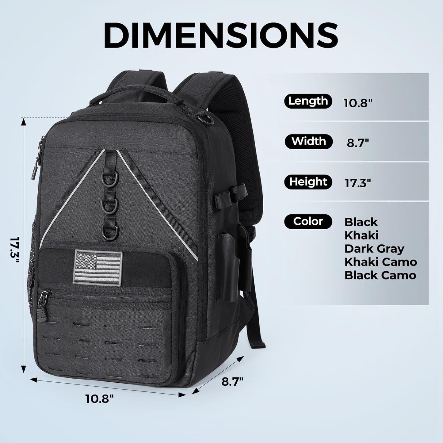 Fishing Tackle Backpack, With 2 Rod Holders,Fishing Gear and Equipment With Large Gear Storage