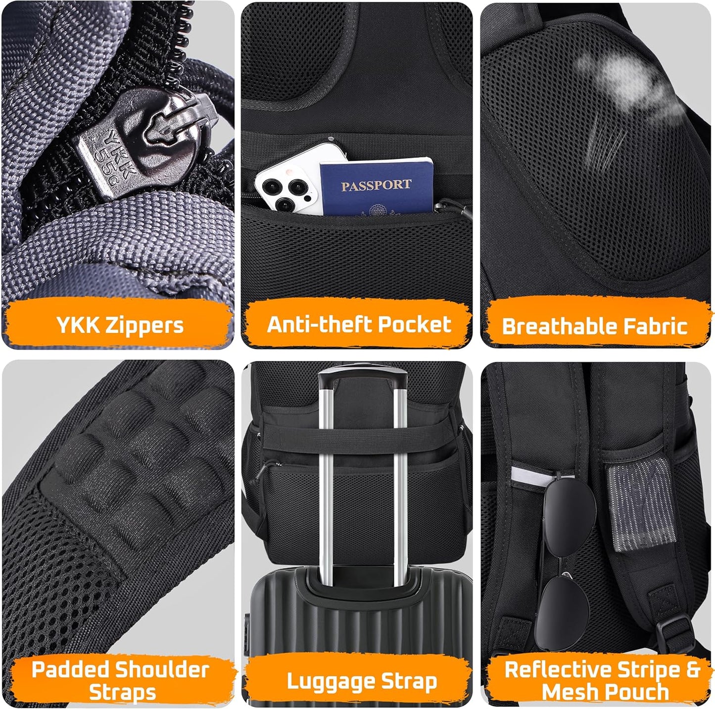 Lunch Box Backpack for Men, Tactical Cooler Backpack with Laptop Compartment Leakproof