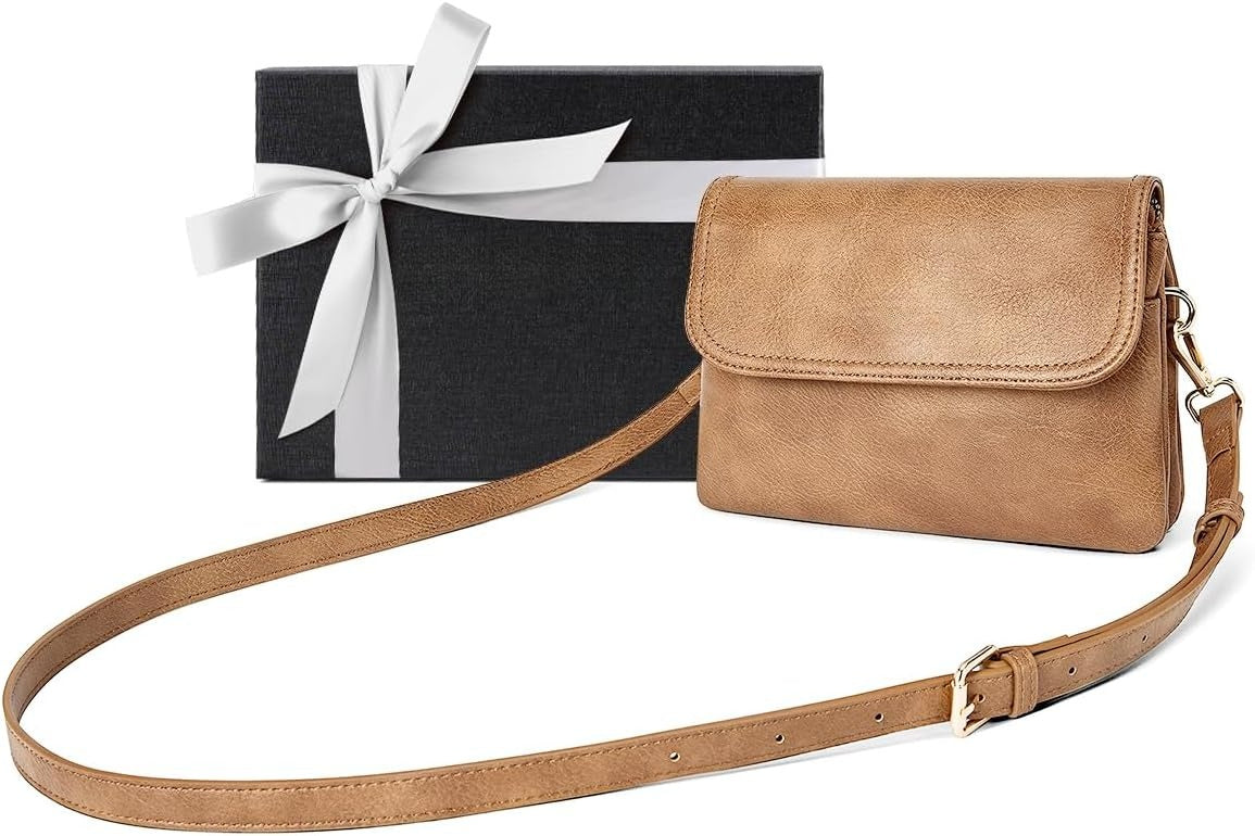 Small Crossbody Bags for Women, Vegan Leather Cell Phone Purse, Mini Travel Purse with Adjustable Strap