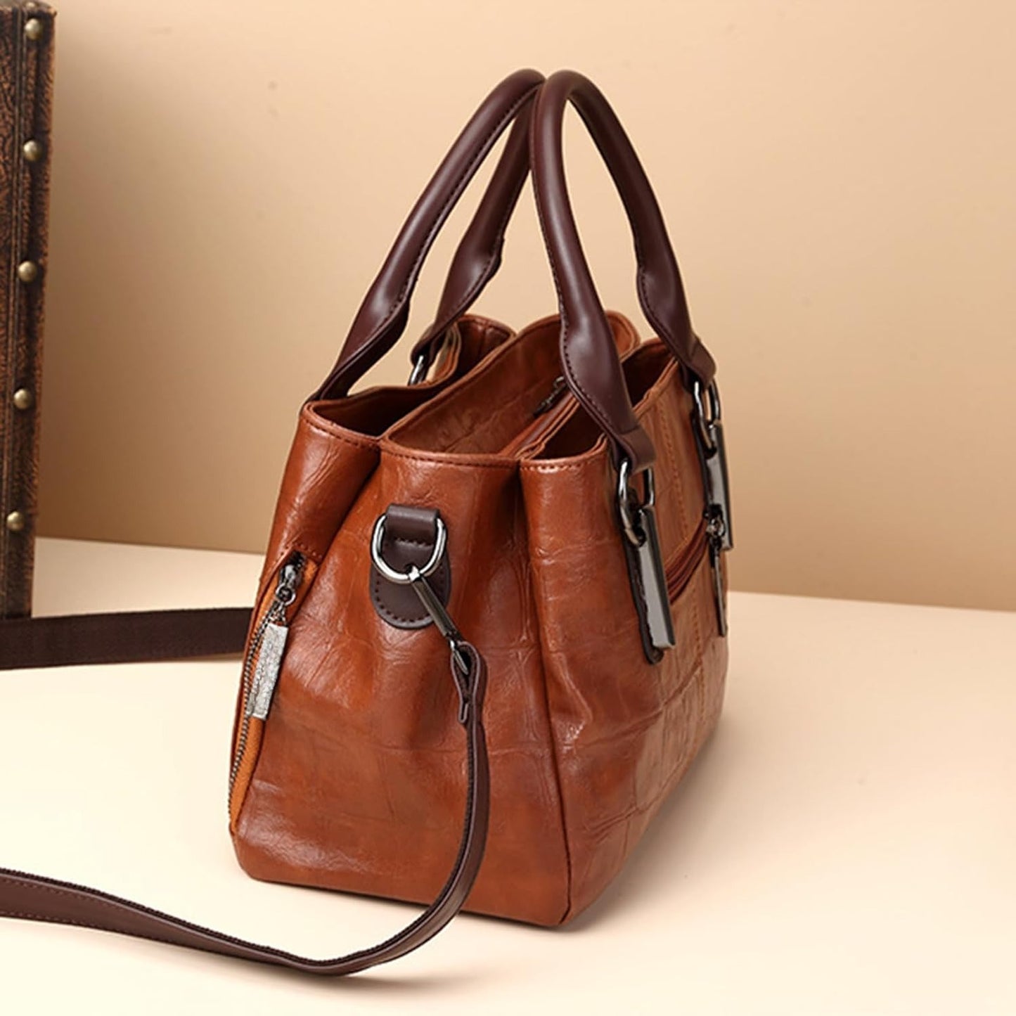 Handbags and Purses for women Tote Bag for Women Satchel Travel Purse with Compartments