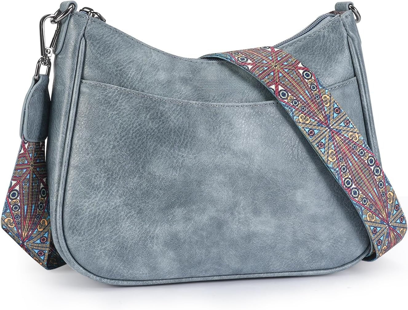 Trendy Leather Crossbody Purse with Adjustable Strap, Women's Shoulder Handbag