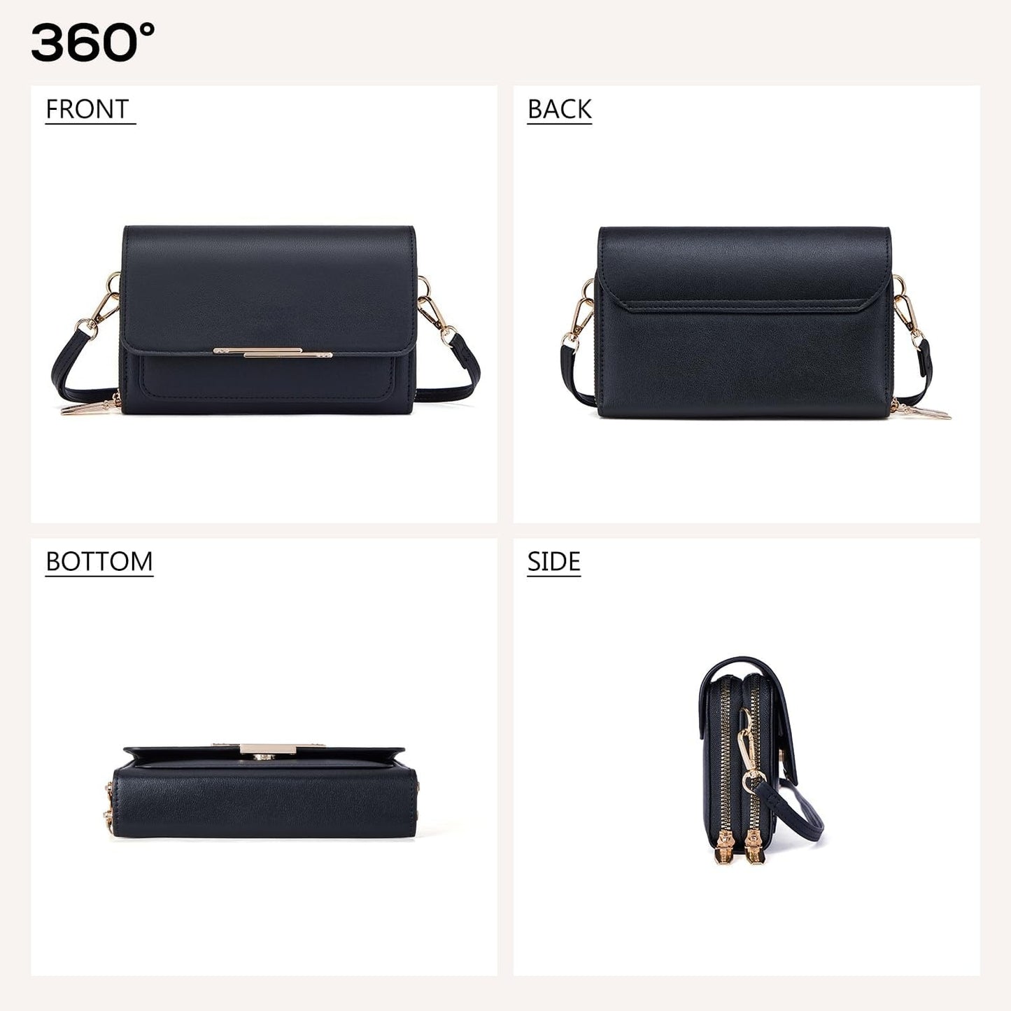 Small Crossbody Bag for Women,Women's Shoulder Handbags Wallet Purse with Credit Card Slots