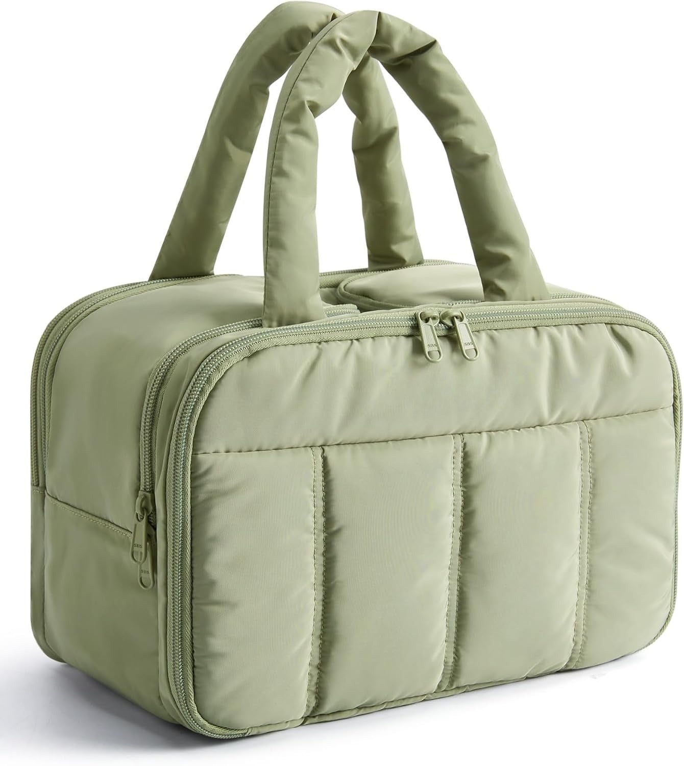 Travel Toiletry Bag, Puffy Large Toiletry Bag for Women, Lightweight Cosmetic Makeup Bag Organizer with Handle