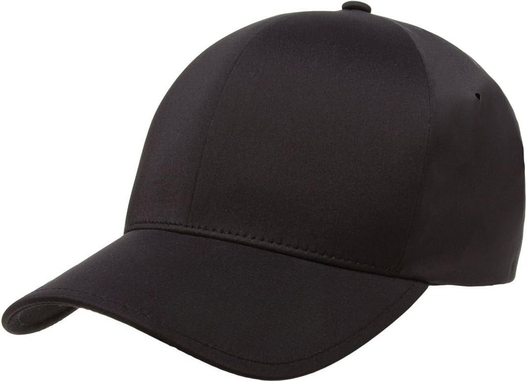 Men's Seamless Baseball Cap, Black, Large-X-Large