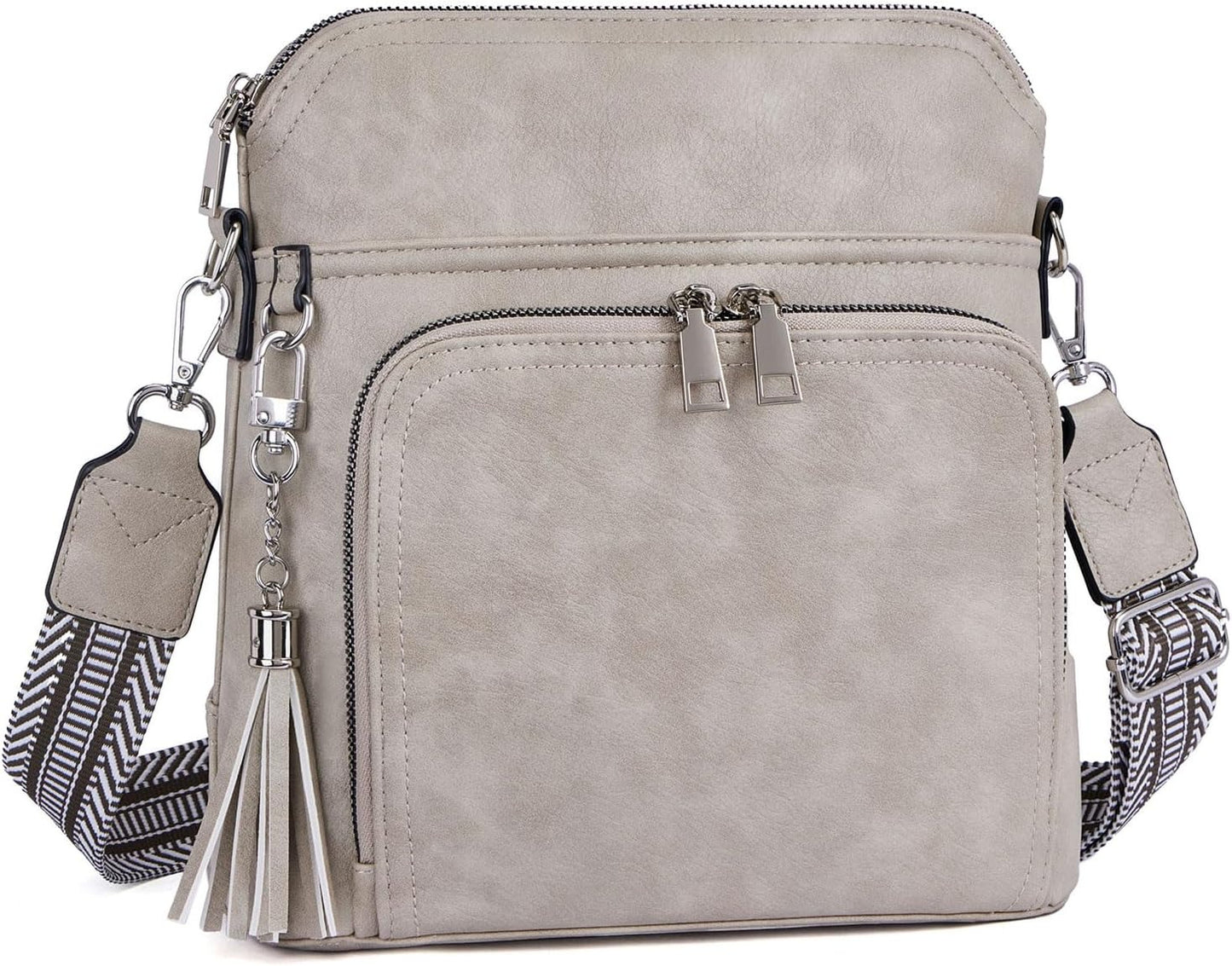Crossbody Purse for Women Vegan Leather Medium Crossbody Wallet Bag for Travel Women Shoulder Handbags