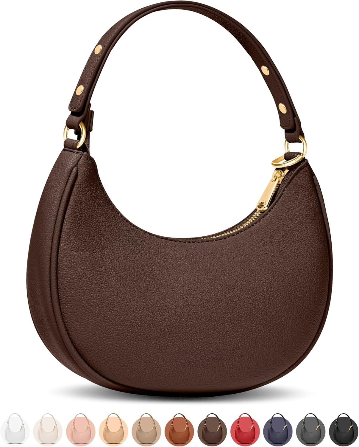 Crescent Bags For Women with RFID Protection,  with Anti-Theft Clip for Extra Safety