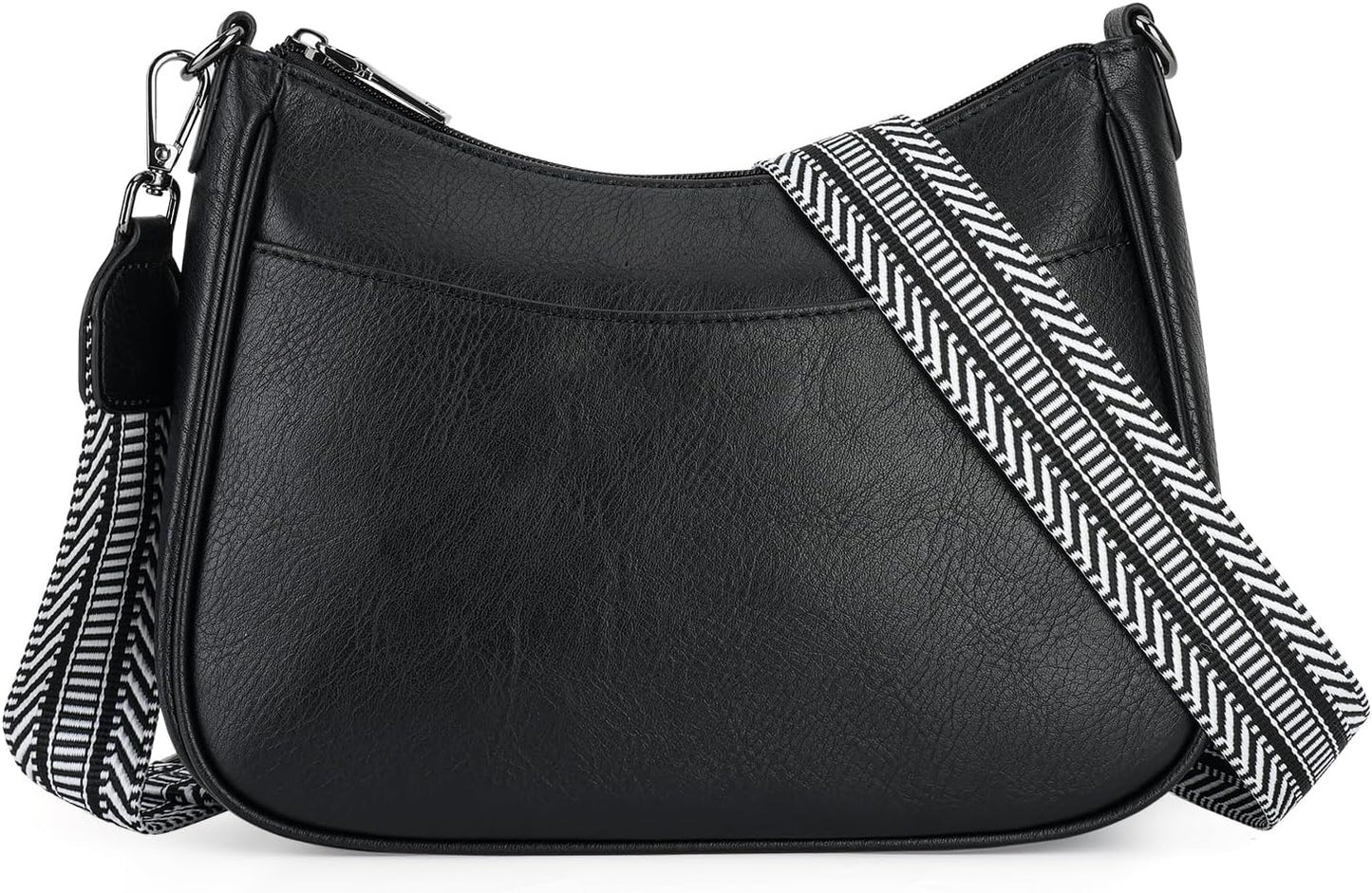 Trendy Leather Crossbody Purse with Adjustable Strap, Women's Shoulder Handbag