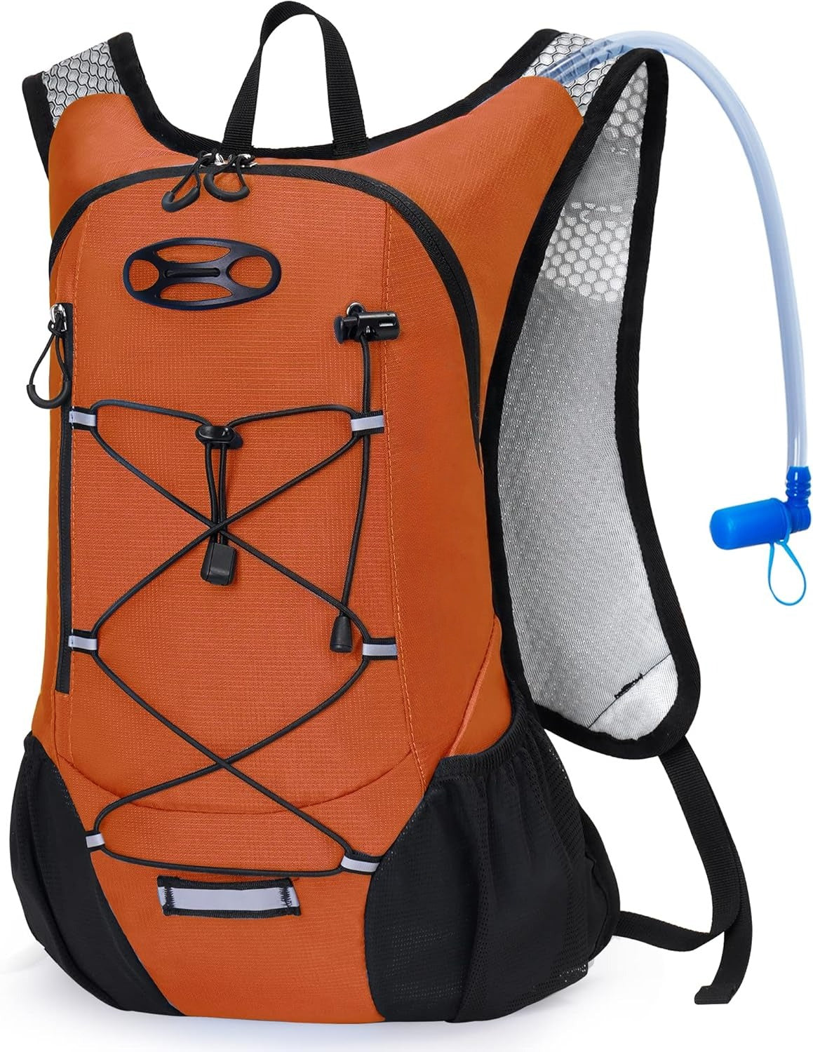 Lightweight Hydration Backpack, Running Backpack with 2L Water Bladder, Hydro Water Daypack for Hiking Rave