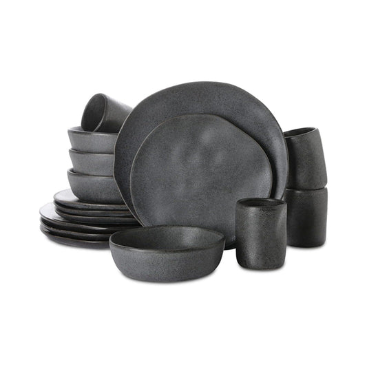 Nebula Vortex Debossed Stoneware Dinnerware Set